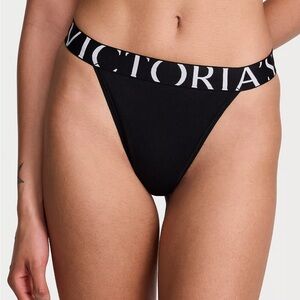 Victoria's Secret Black 90s throwback brief Med